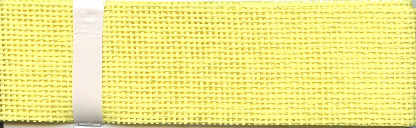 Woven Paper Ribbon - 60mm x 2m - Yellow