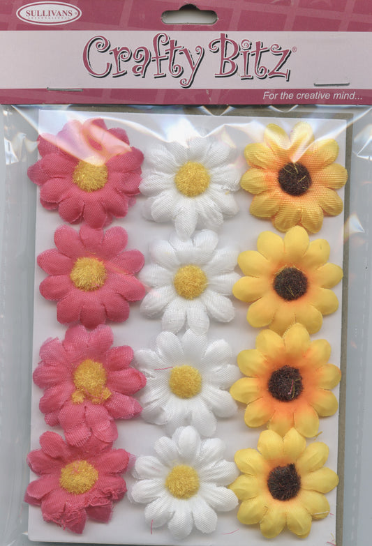 Daisy Flowers #2 - 12pcs - 40mm