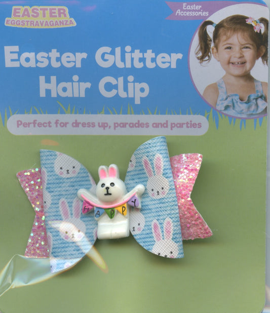 Easter Glitter Hair Clip - Design #1