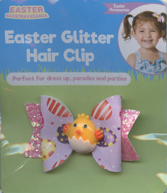 Easter Glitter Hair Clip - Design #3
