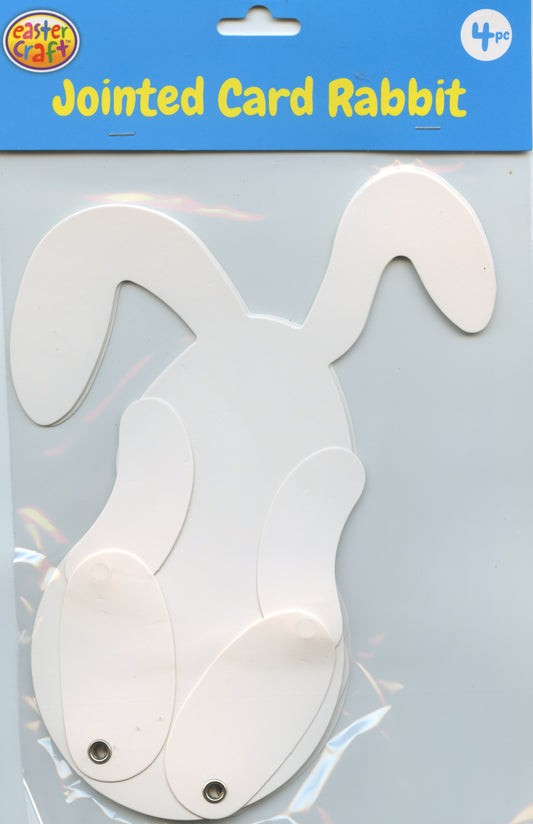 Cardstock Jointed Rabbit - 4pk