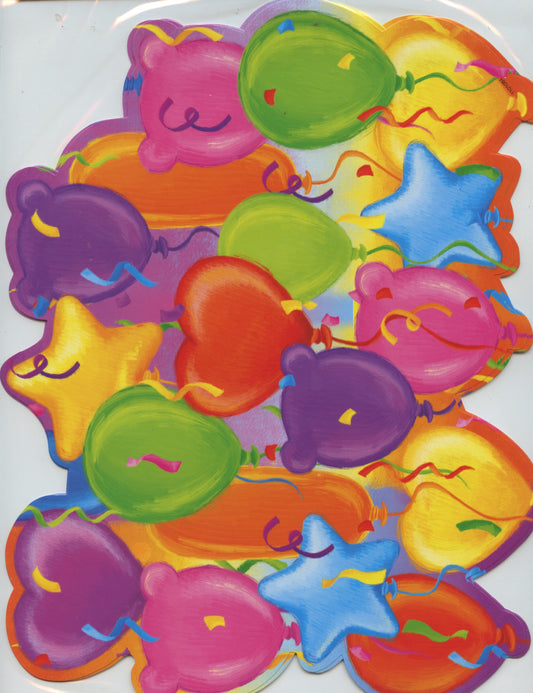 Time to Party - Table Mats - Balloon Shapes - 6 pcs