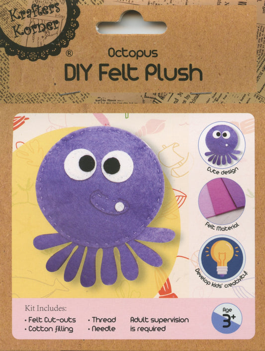 DIY Felt Plush kit - Octopus
