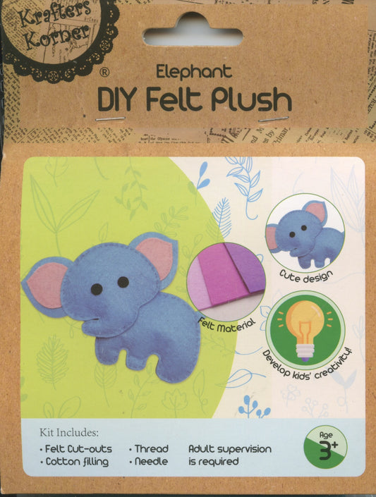DIY Felt Plush kit - Elephant