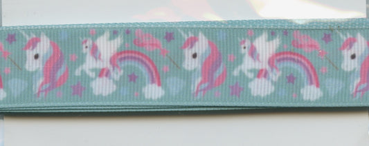 Ribbon - Unicorn Pattern - 22mm x 3m