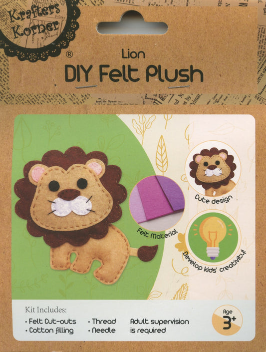 DIY Felt Plush kit - Lion
