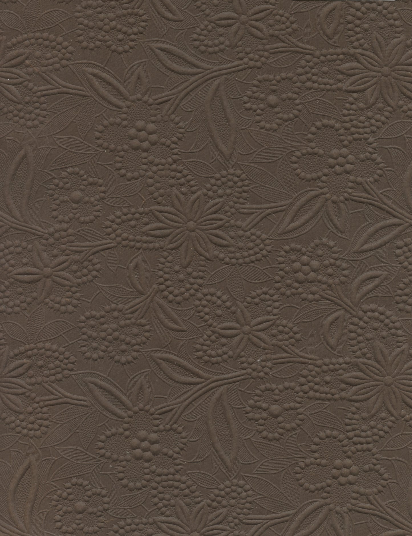 Specialty Paper 1 x Handmade A4 Embossed Chocolate Spring Flower Paper