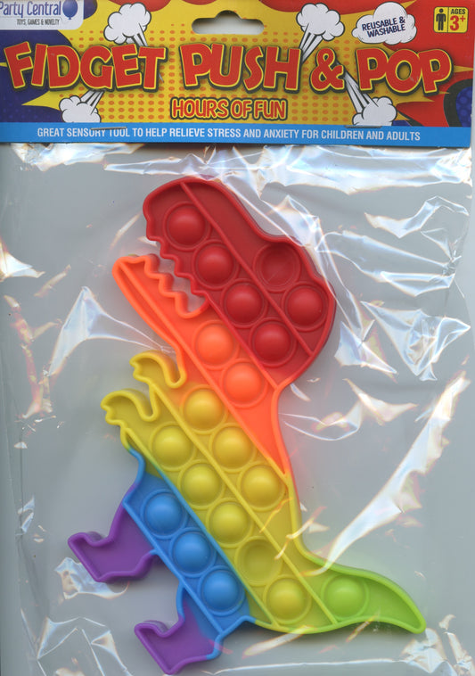 Fidget Push & Pop Sensory - Dinosaur