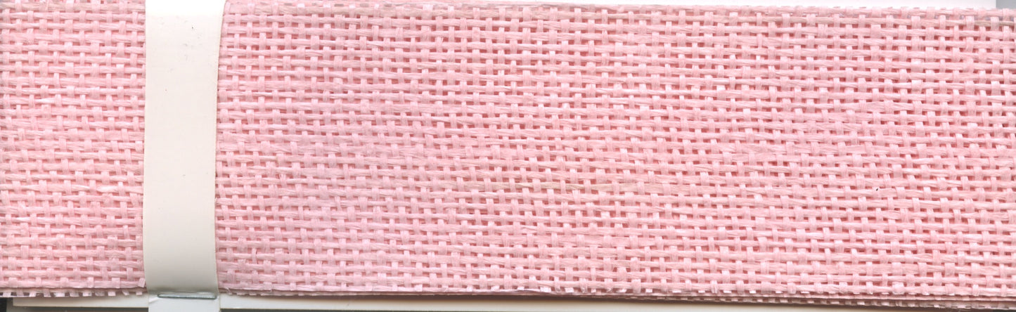 Woven Paper Ribbon - 60mm x 2m - Light Pink