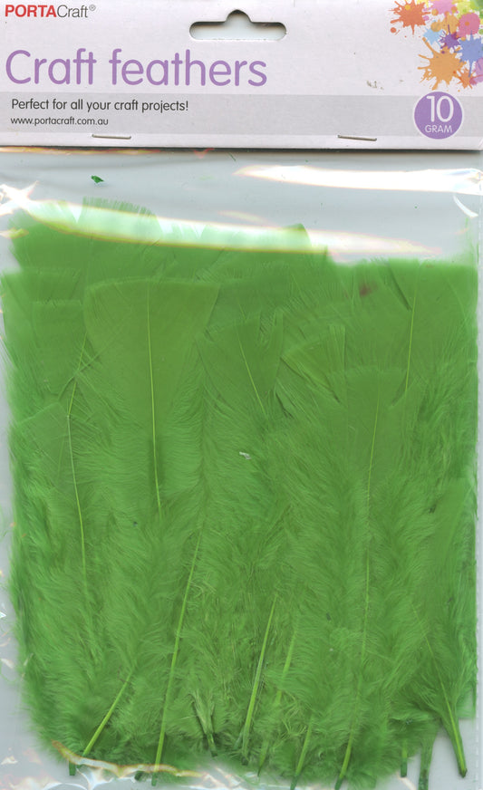 Porta Craft - Craft Feathers - Green 10g