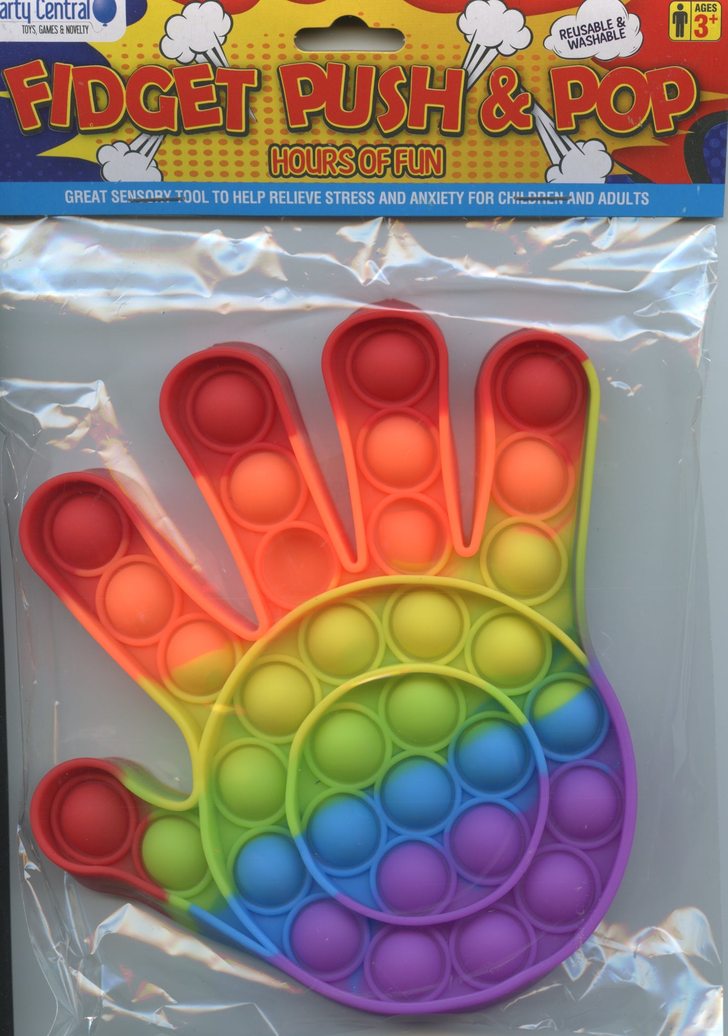 Fidget Push & Pop Sensory - Hand