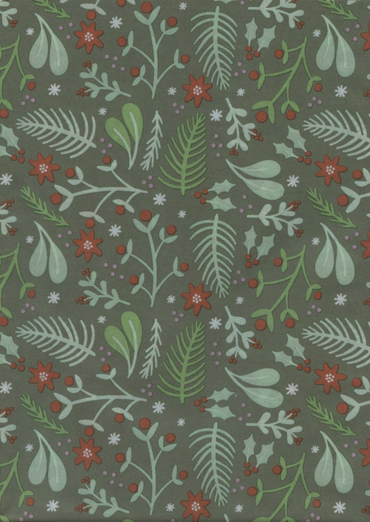 Tissue Paper - Christmas Theme - 4 Sheets - Each sheet 70cm x 50cm