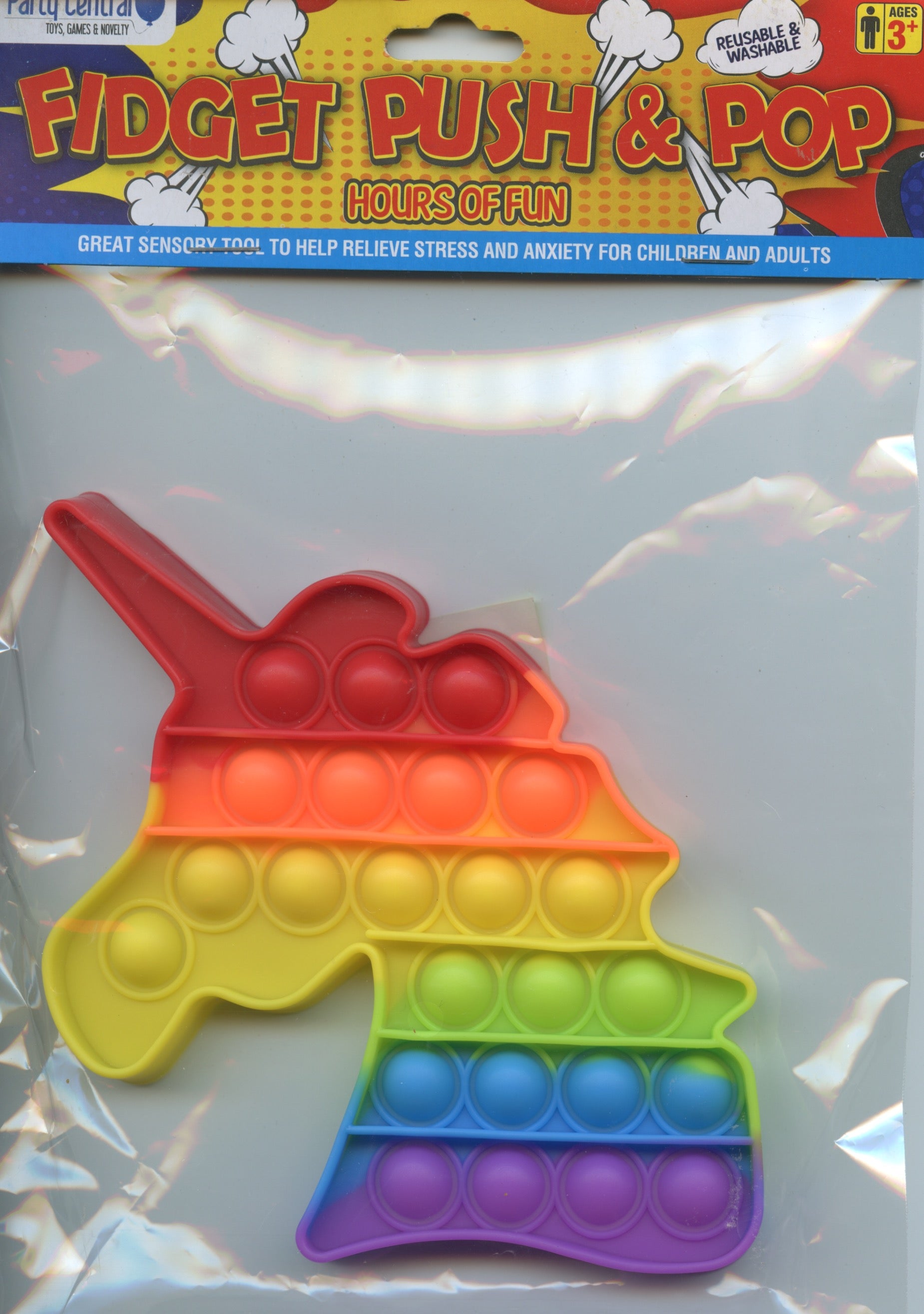 Fidget Push & Pop Sensory - Unicorn – The Crafty Bear Shop