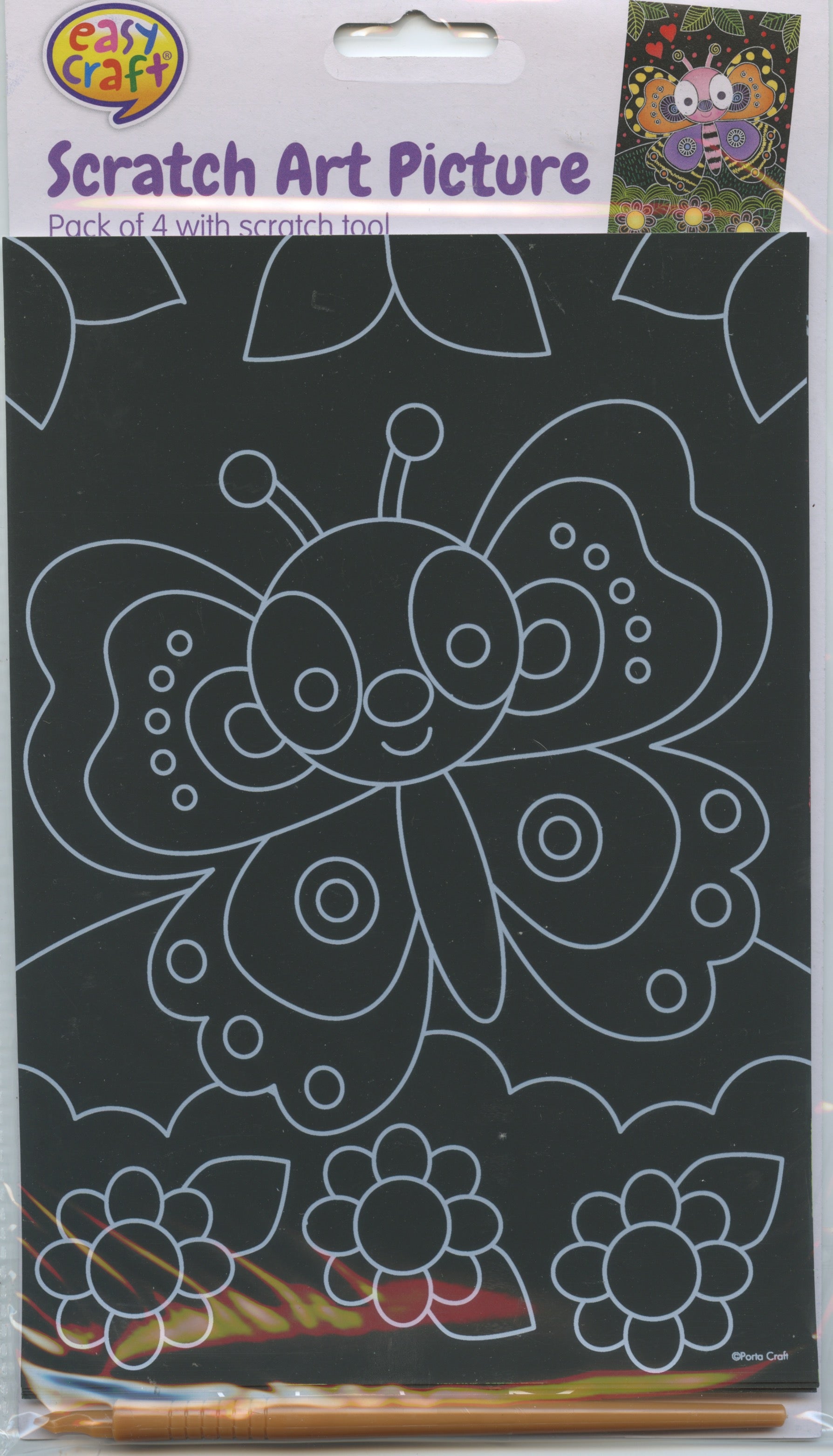 Scratch Art Picture - Insect Theme - Pack of 4 with scratch tool – The ...