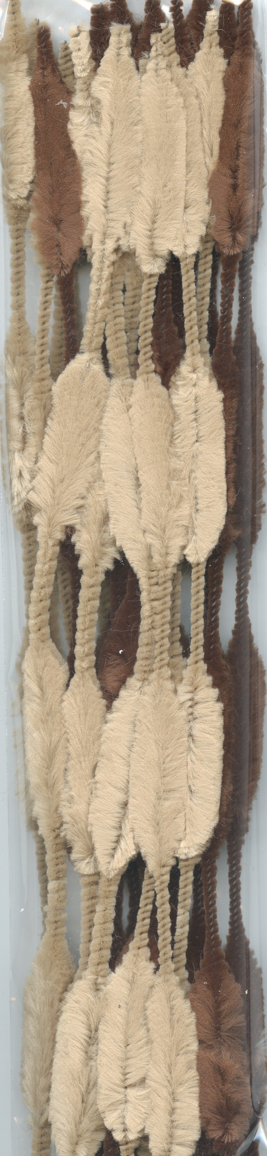 Pipe Cleaners - Bubble/Bumpy Stems - Brown & Light Brown - Pk 20