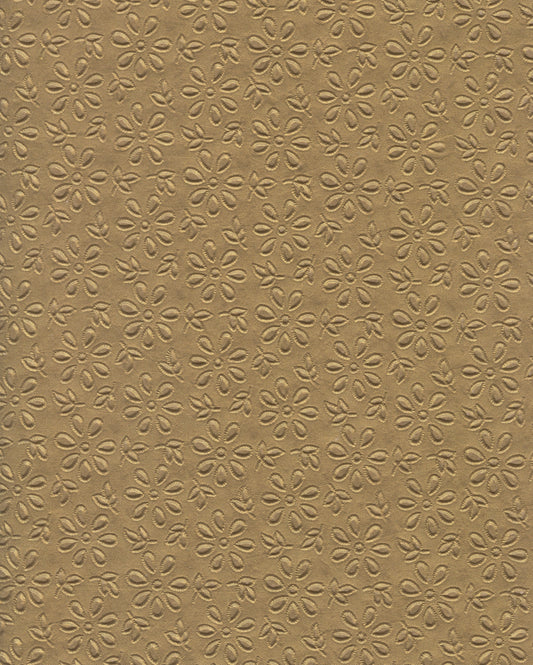 Specialty Paper 1 x  A4 Embossed Daisy - Gold