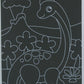 Scratch Art Picture - Dinosaur Theme - Pack of 4 with scratch tool
