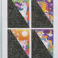 Scratch Art Picture - Unicorn Theme - Pack of 4 with scratch tool