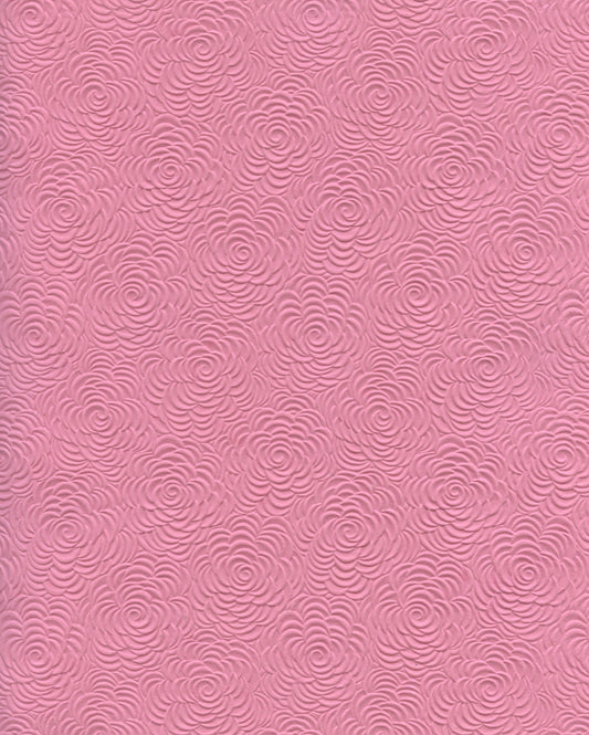Specialty Paper 1 x  A4 Embossed Handmade Floret - Pink