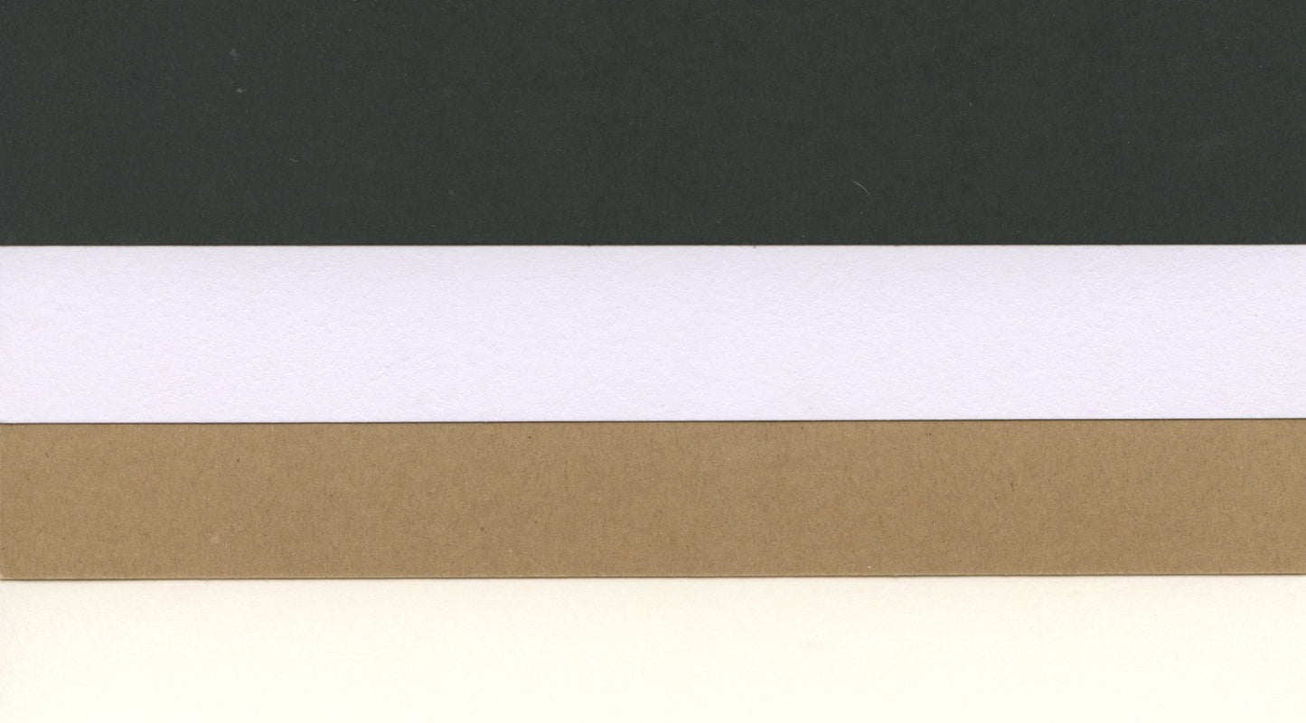 A5 Black/Kraft/Cream/White Theme Cardstock - 220gsm - 20 sheets