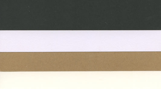 A5 Black/Kraft/Cream/White Theme Cardstock - 220gsm - 20 sheets