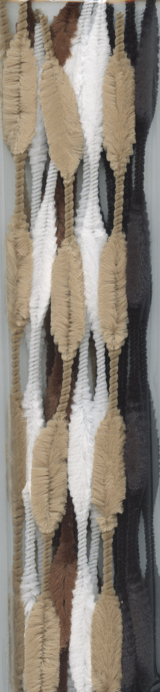 Pipe Cleaners - Bubble/Bumpy Stems - Brown/Light Brown/Black/White - Pk 20
