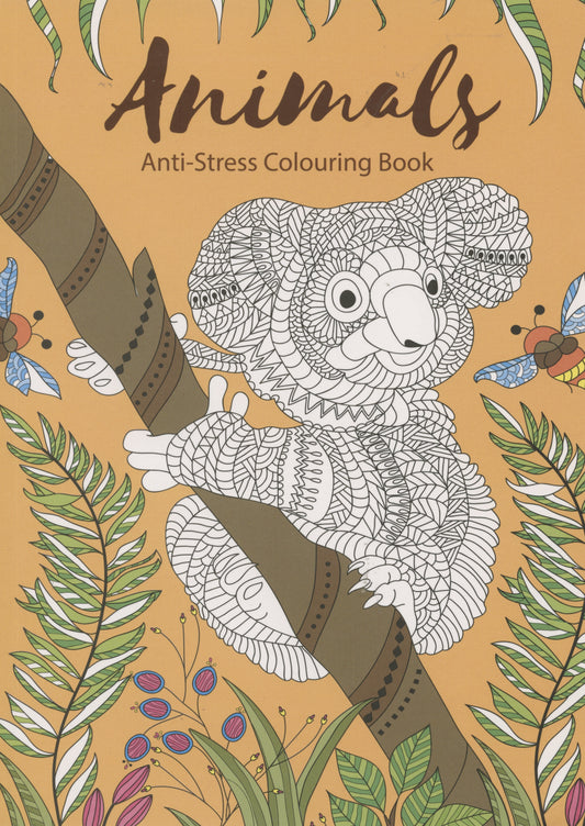 Animals Colouring Book -Anti Stress Designs - 24 Pages