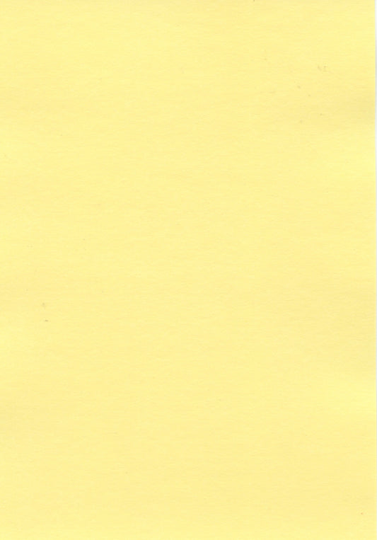 A5 Cardstock - Lemon - 20 sheets - 200gsm