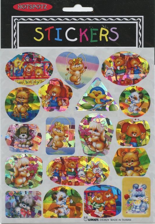Hotspotz Stickers - Cute Animals/Bird - Pk 18