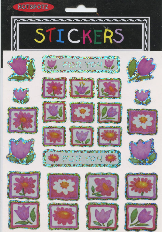 Hotspotz Flower Stickers - Pack of 27