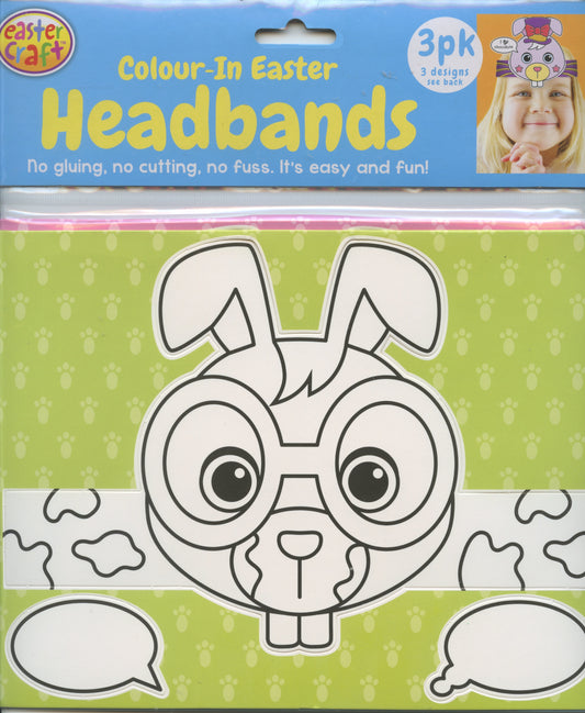 Colour-In Easter Headbands - 3 pack