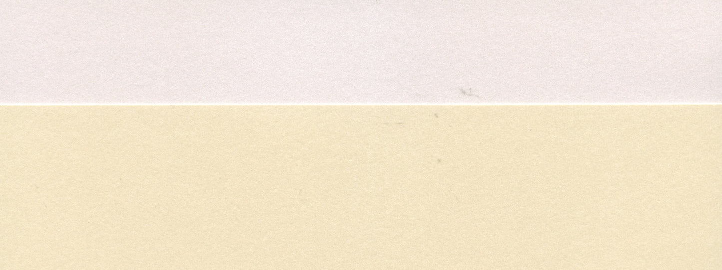 Specialty Card - A5 Pearl Card - Cream & White  - 10 Sheets
