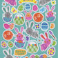 Easter Stickers - Peel and Stick - 2 sheets - 44 pce
