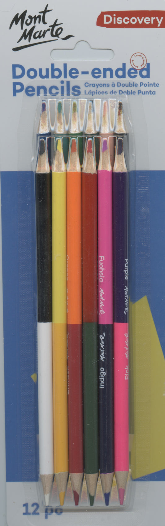 Double Ended Pencils - 12pc - 24 colours
