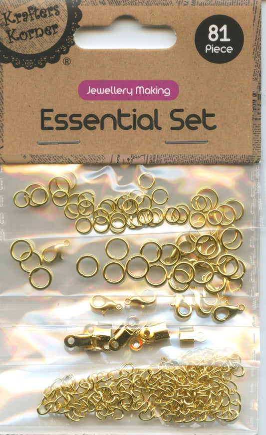 Jewellery Making - Essential Set - Gold - 81 piece