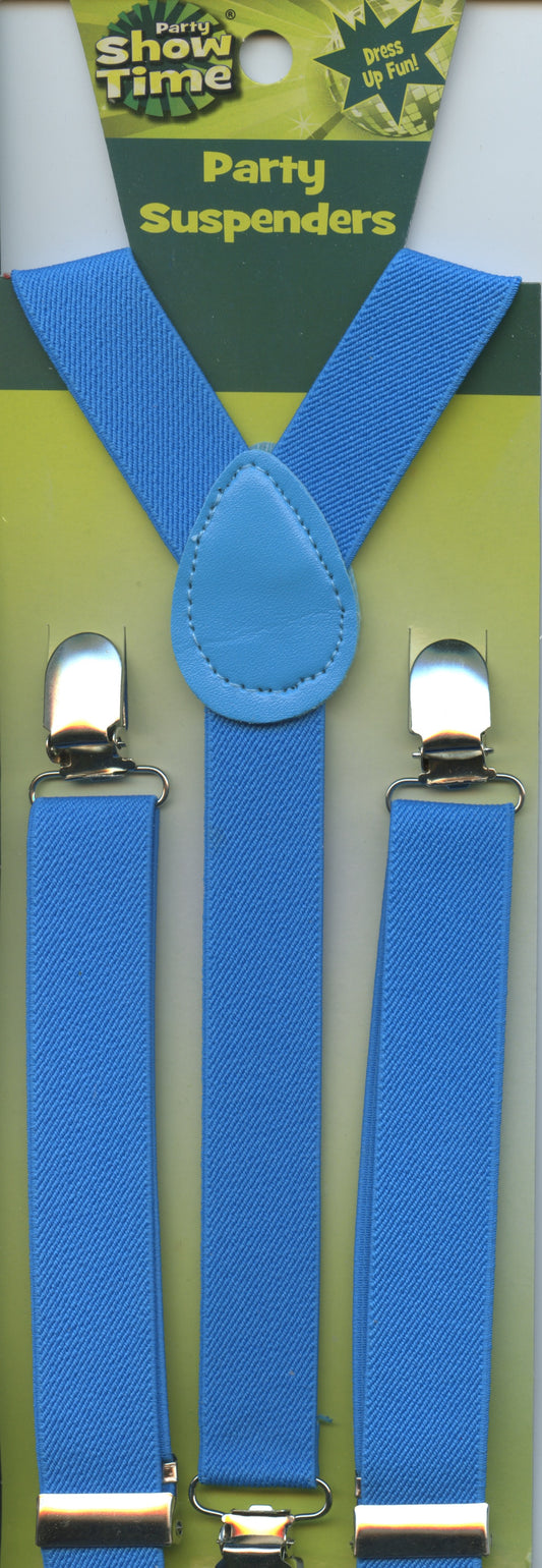 Party Suspenders  - Blue