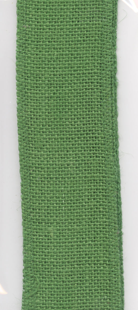 Jute Ribbon - Green - 6.5cm x 1.8m