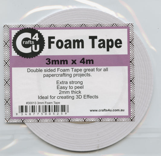 Foam Mounting Tape - 3mm x 4m
