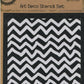Art Deco Stencil Set - Set #4 - 5 sheets - 15x15cm