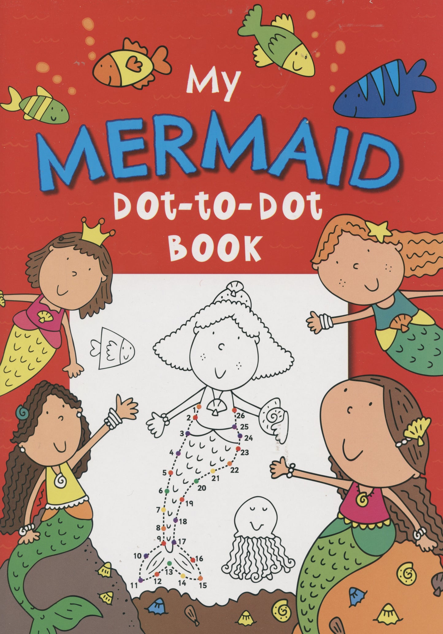 Dot to Dot - Children’s Activity Book - Mermaid - 16 pages