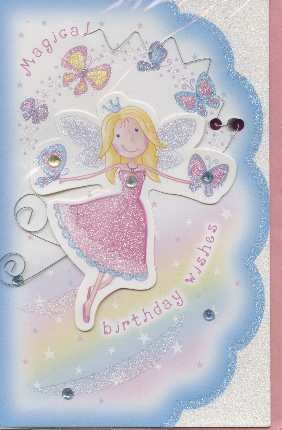 Happy Birthday- Girl - Card and envelope - Fairy 3
