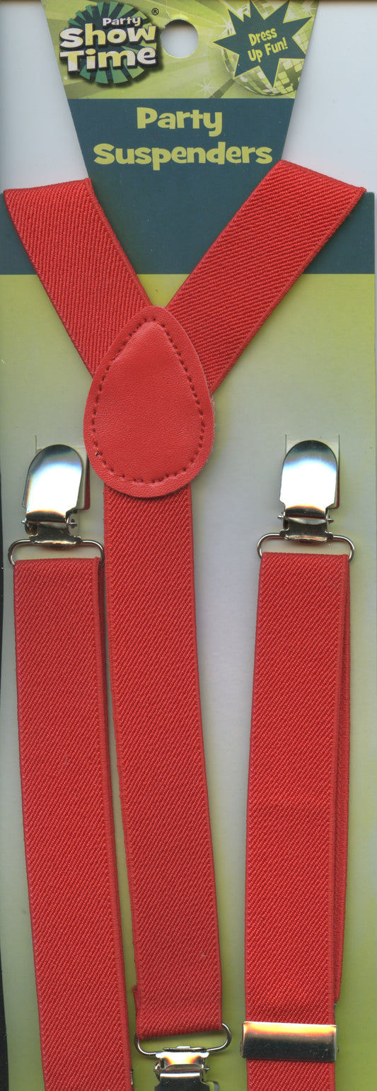 Party Suspenders  - Red
