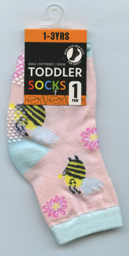 Toddler Socks - 1-3 Yrs - Bumble Bee - 1 pair