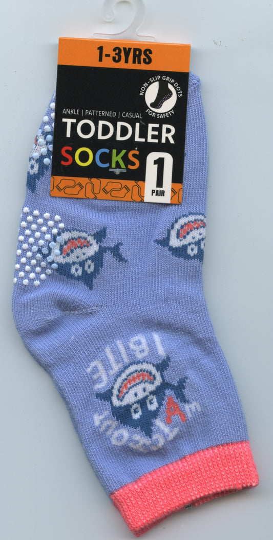 Toddler Socks - 1-3 Yrs - Watch out I Bite - 1 pair