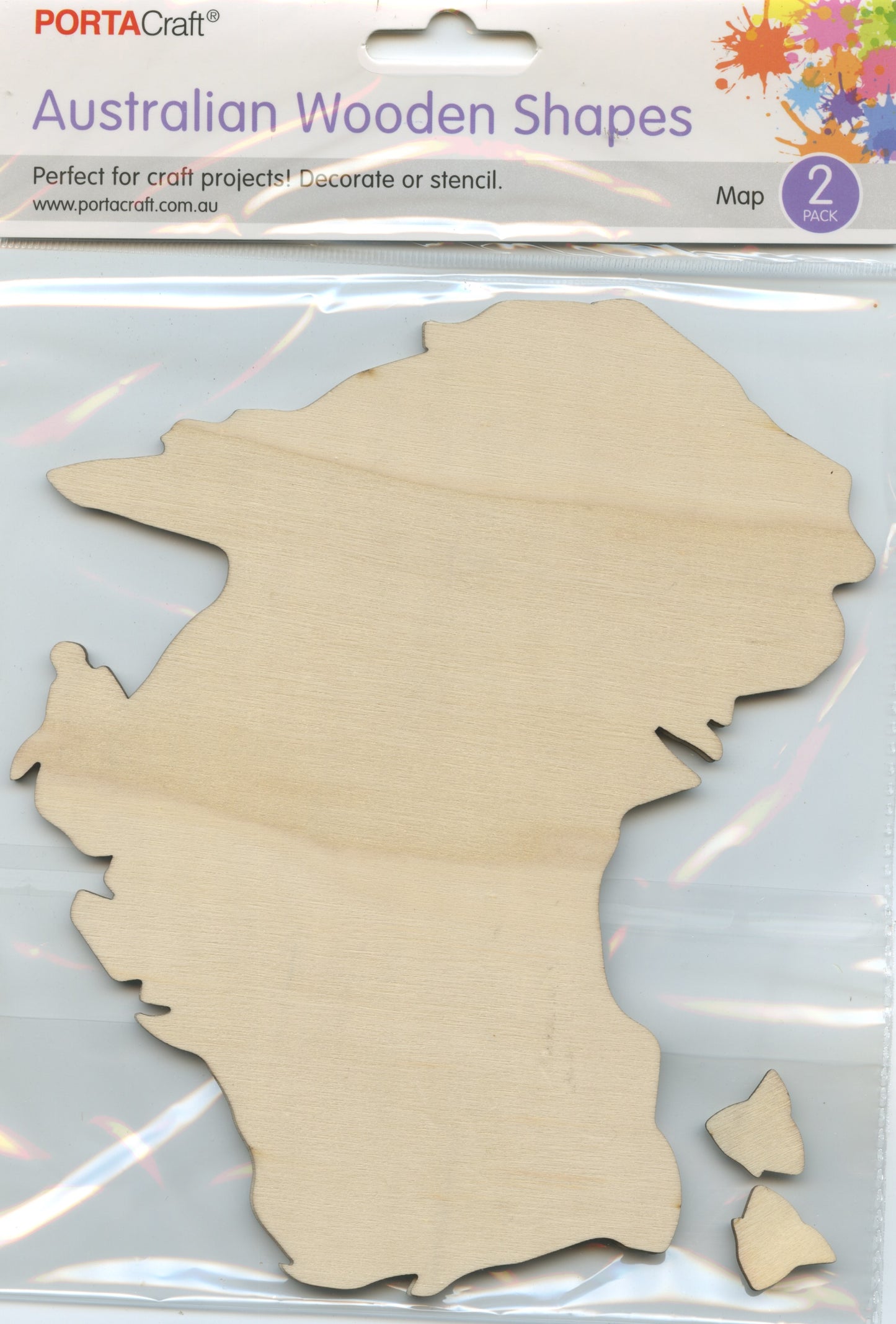 Australian Wooden Shape - 2 pack