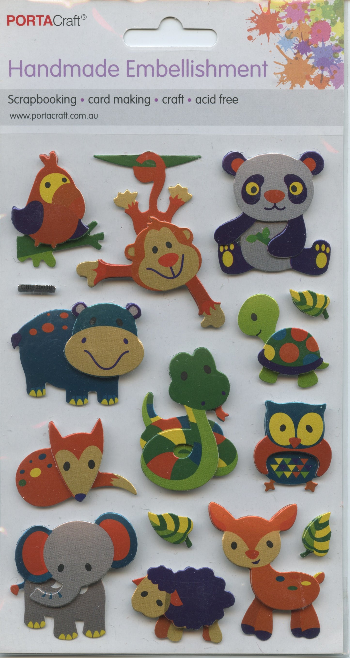 Porta Craft - Animals Pack #1 - Embellishments - 14 pc