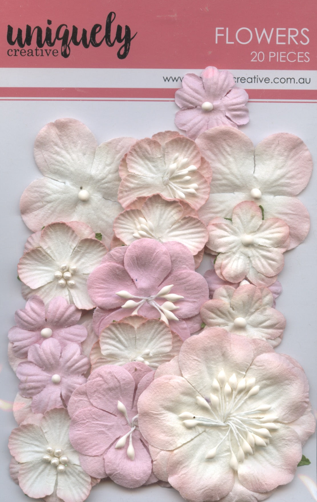 Flowers - Dusty Pink -  20 pieces