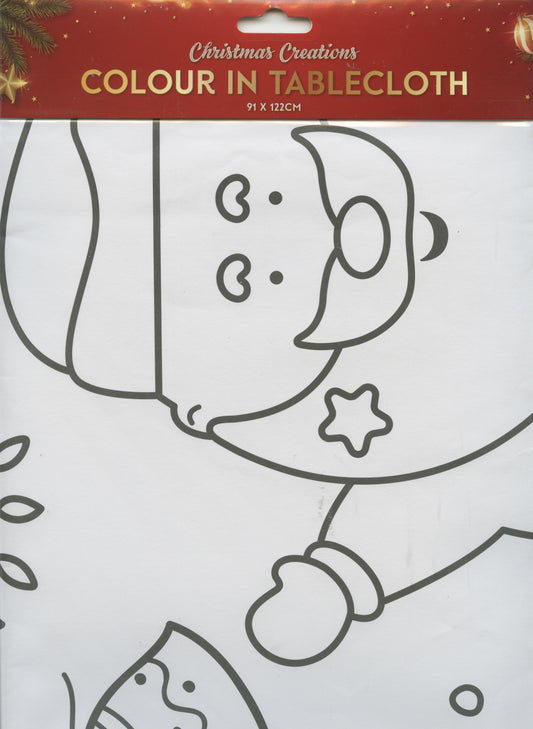 Christmas - Colour in Tablecloth - 91x122cm