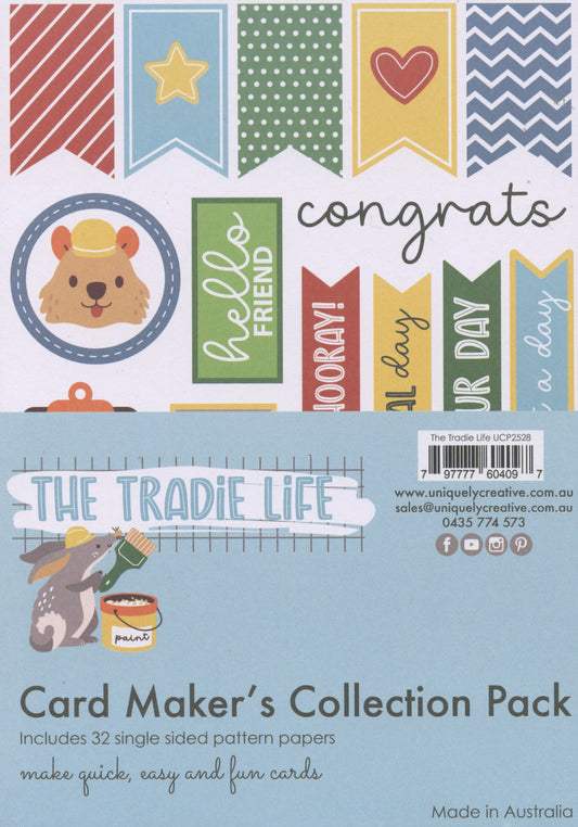 The Tradie Life - A5 Paper Pack 32 pattern papers