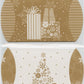 Gift Card Holders - Christmas Theme Gold/White - 4 pack